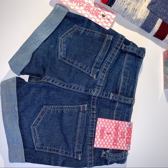Girls Denim cut off shorts 4T - Picture 3 of 4